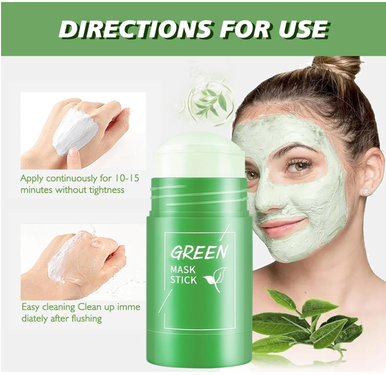 Cleansing Green Tea Mask Clay Stick – Oil Control & Anti-Acne