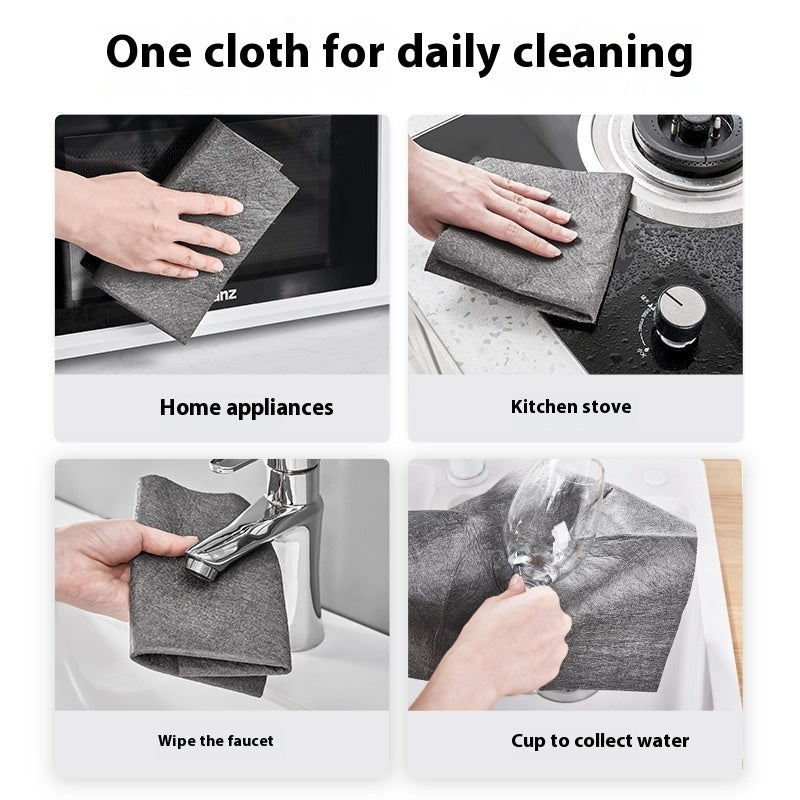 Magic Rag Glass Cleaning Cloth – Thickened Streak-Free Microfiber Wipes (10pcs)