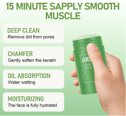 Cleansing Green Tea Mask Clay Stick – Oil Control & Anti-Acne