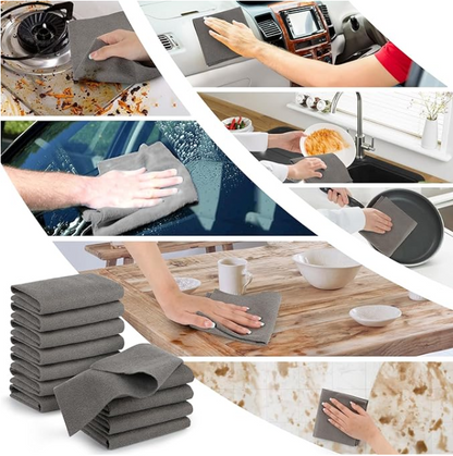 Magic Rag Glass Cleaning Cloth – Thickened Streak-Free Microfiber Wipes (10pcs)