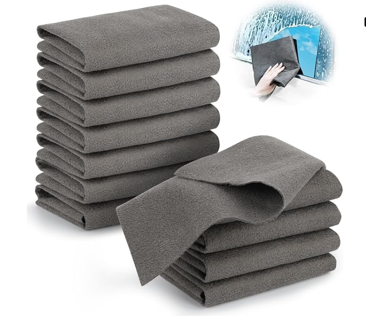 Magic Rag Glass Cleaning Cloth – Thickened Streak-Free Microfiber Wipes (10pcs)